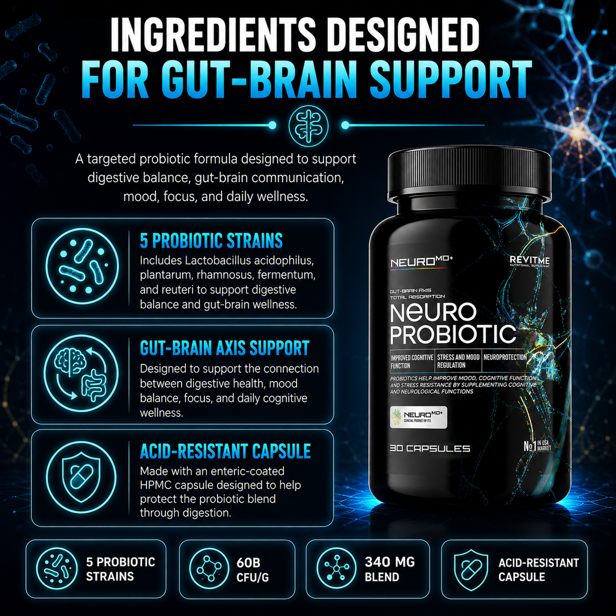 Neuro Probiotic by RevitMe