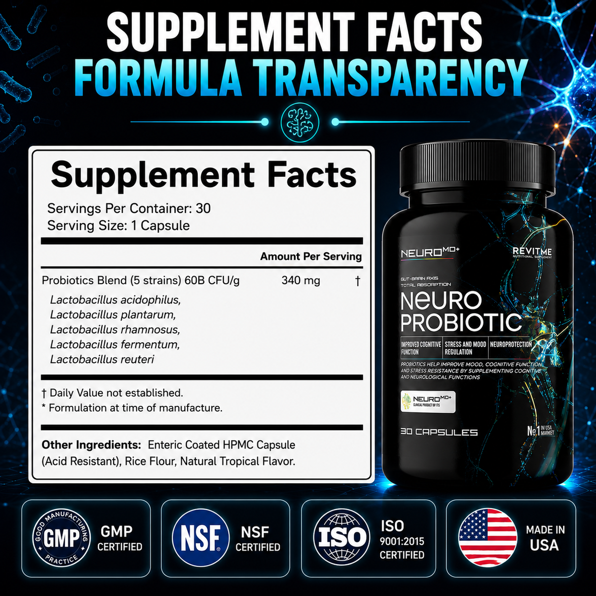 Neuro Probiotic by RevitMe