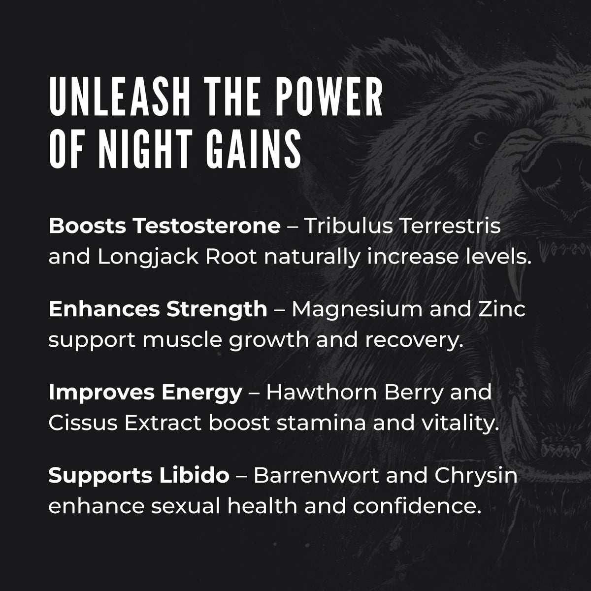 Night Gum testosterone support complex
