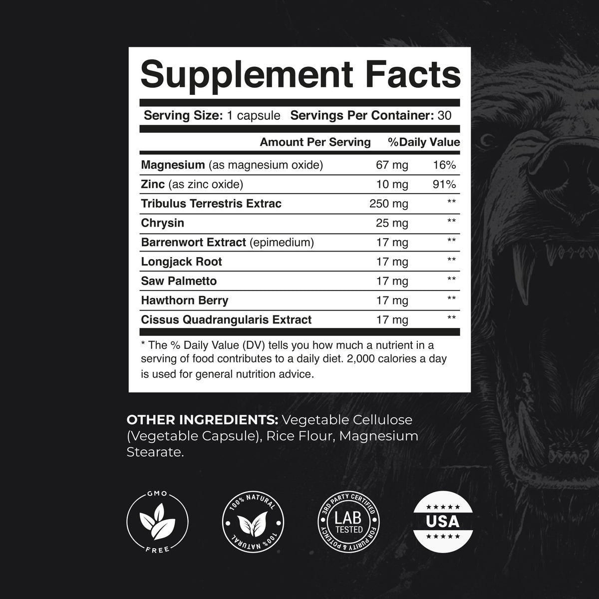 Night Gum testosterone support complex