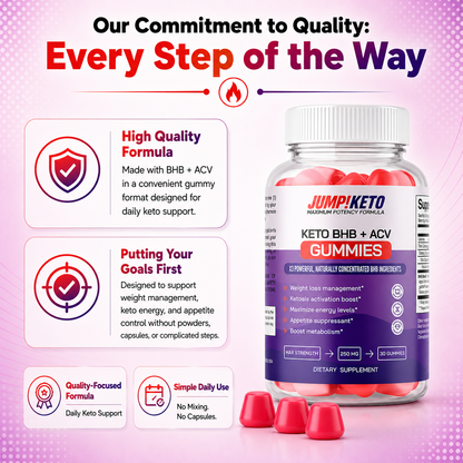 JUMP!KETO BHB + ACV Gummies
