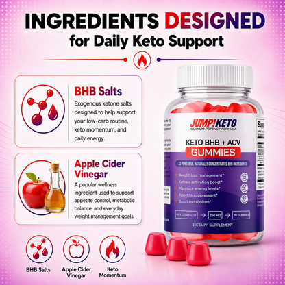 JUMP!KETO BHB + ACV Gummies