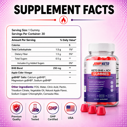 JUMP!KETO BHB + ACV Gummies