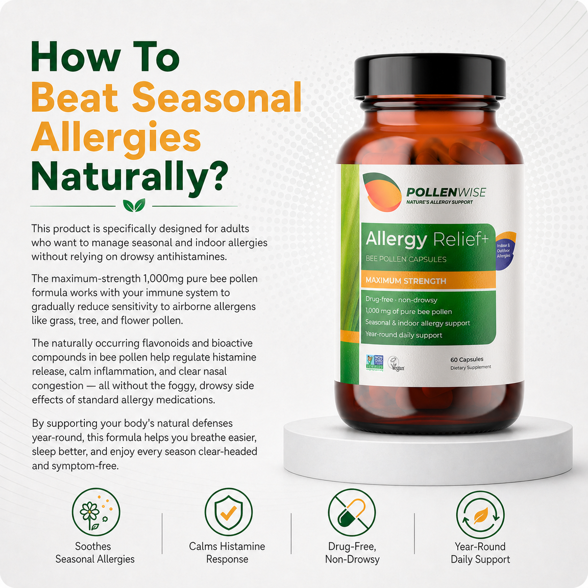 PollenWise Allergy Relief+