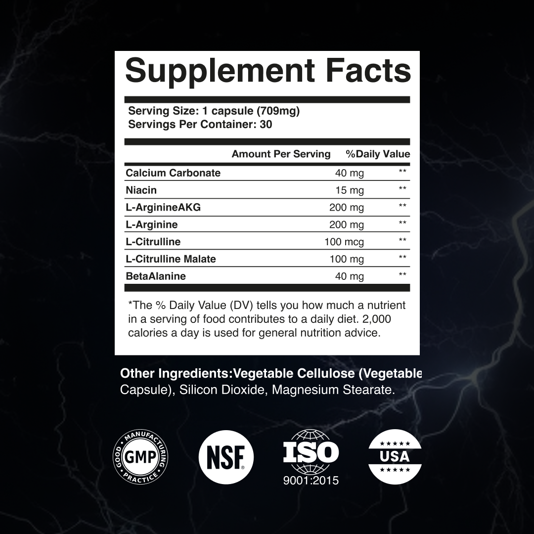 Storm Hammer L-Arginine Ultra Power Capsules