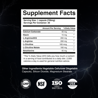 Storm Hammer L-Arginine Ultra Power Capsules