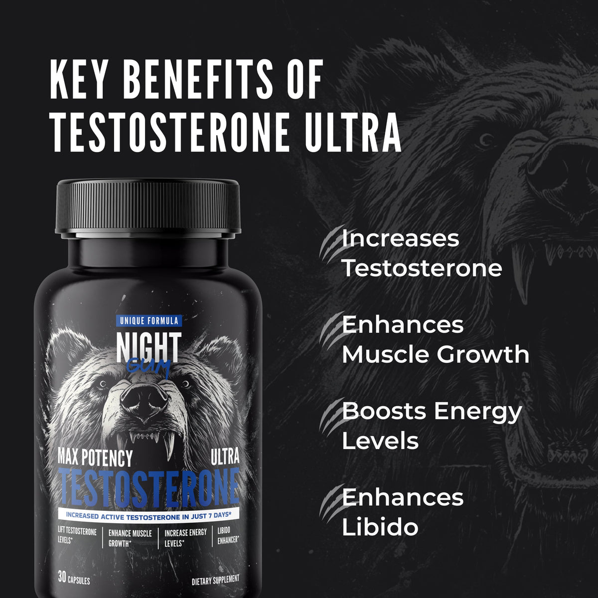 Night Gum testosterone support complex