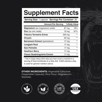 Night Gum testosterone support complex