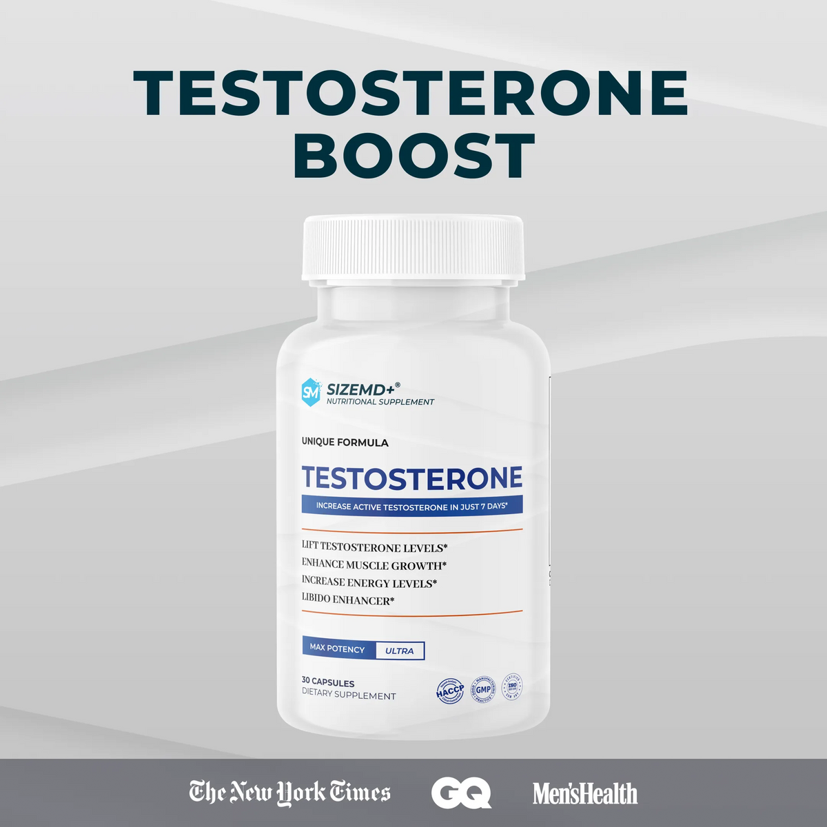 SizeMD+ testosterone support complex